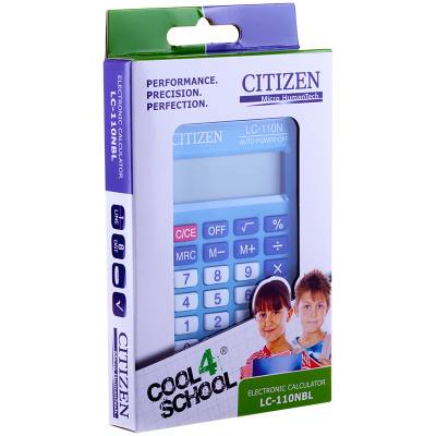 Калькулятор карманный LC-110NBL, 8 разрядов, голубой